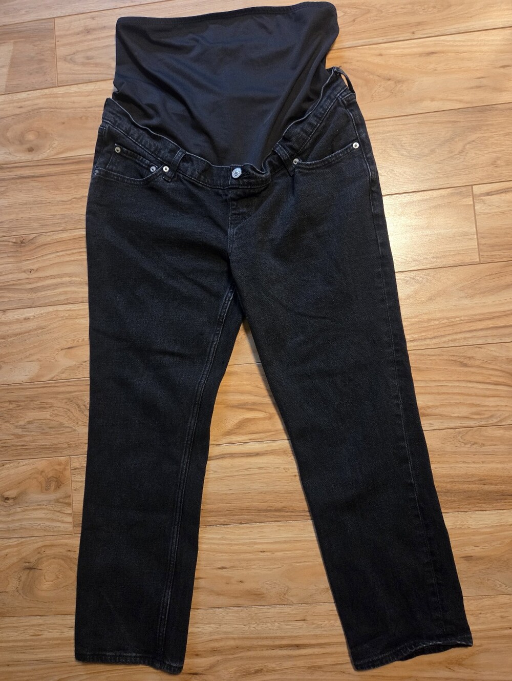 Abercrombie & Fitch Ankle Straight Maternity Jeans Black 28/6 Short